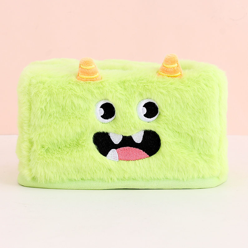 Little Monster Series TOBBY Plush Tissue Box Cover (Green)