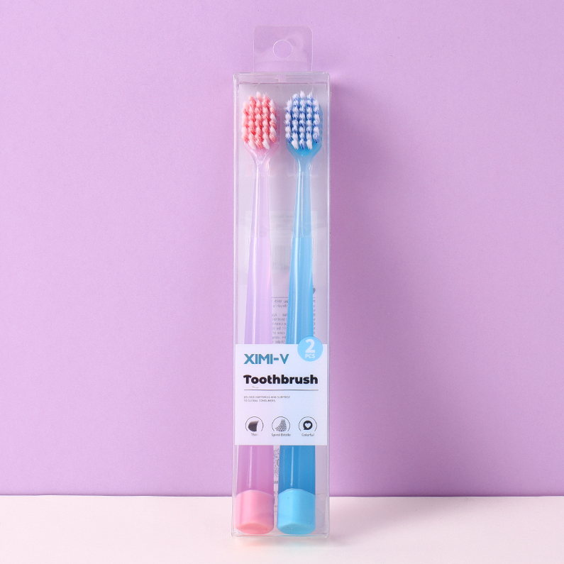 Colorful Star Point Spiral Bristle Toothbrush (2 sets)