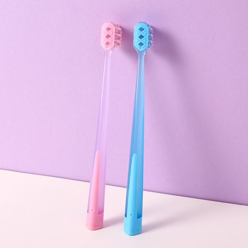 Colorful Star Point Spiral Bristle Toothbrush (2 sets)