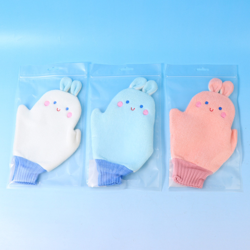 Cute Rabbit Bath Flower Bath Towel (Mixed colors)