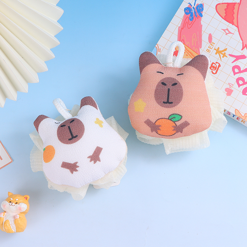 Maillard Capybara Bath Flower bath ball