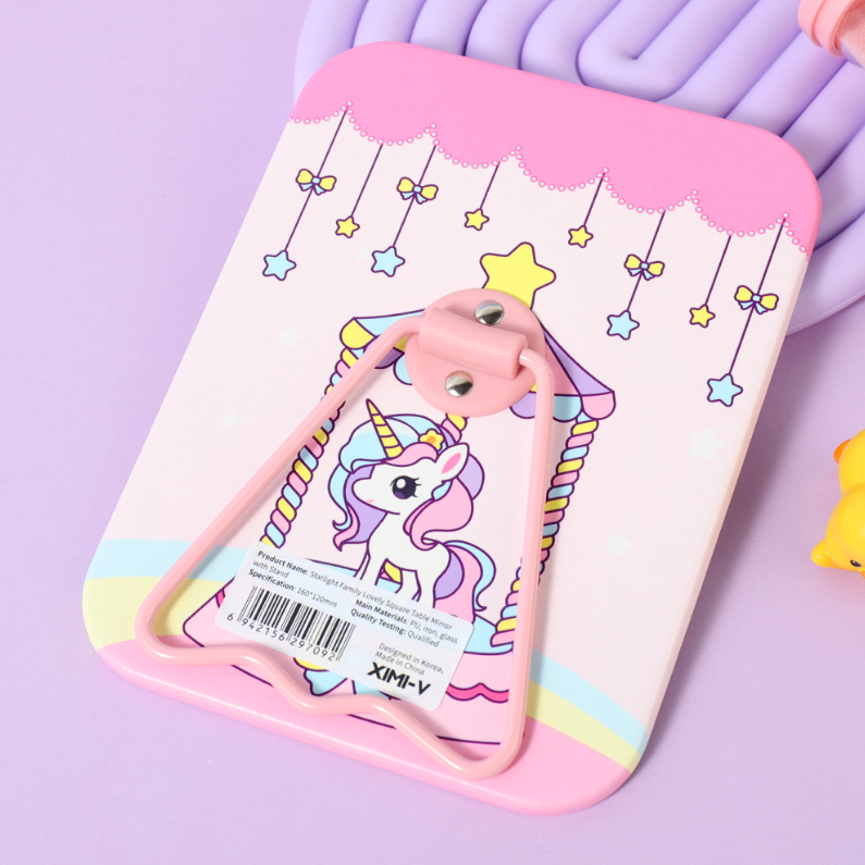 Starlight Family Cute Square stand Mirror (Color mix)