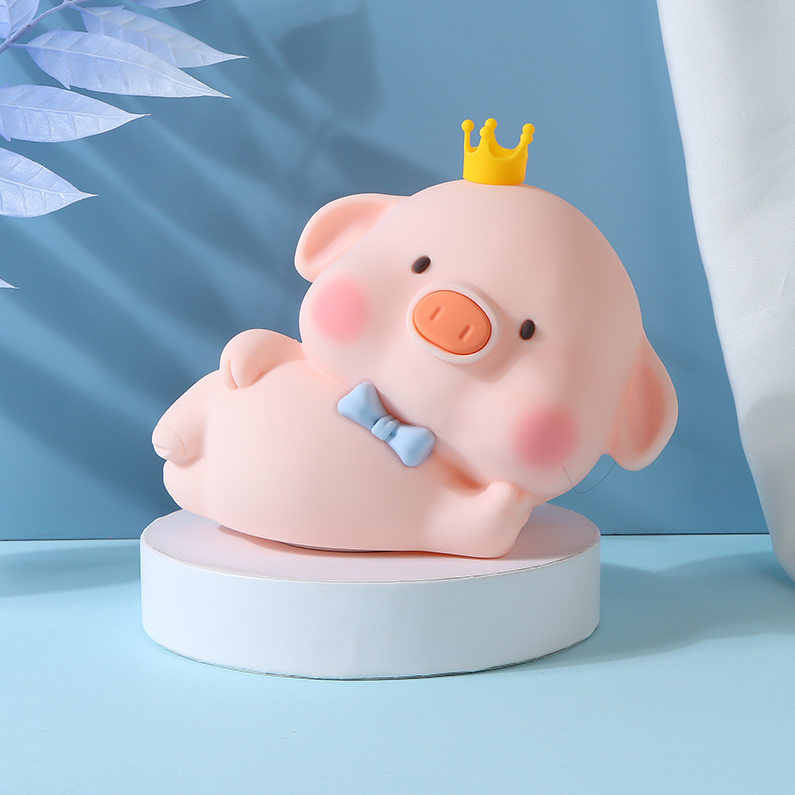 Cute pig clap lamp