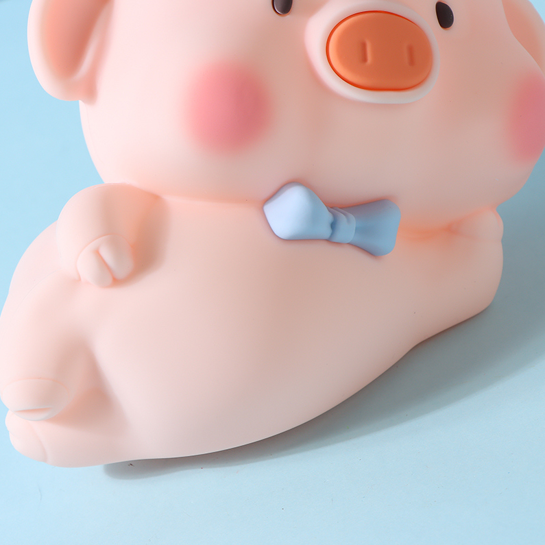 Cute pig clap lamp