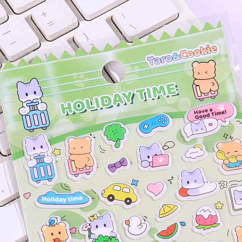 SL-BFD Poi Cat and Quqi Bear Foam Patch 1-4