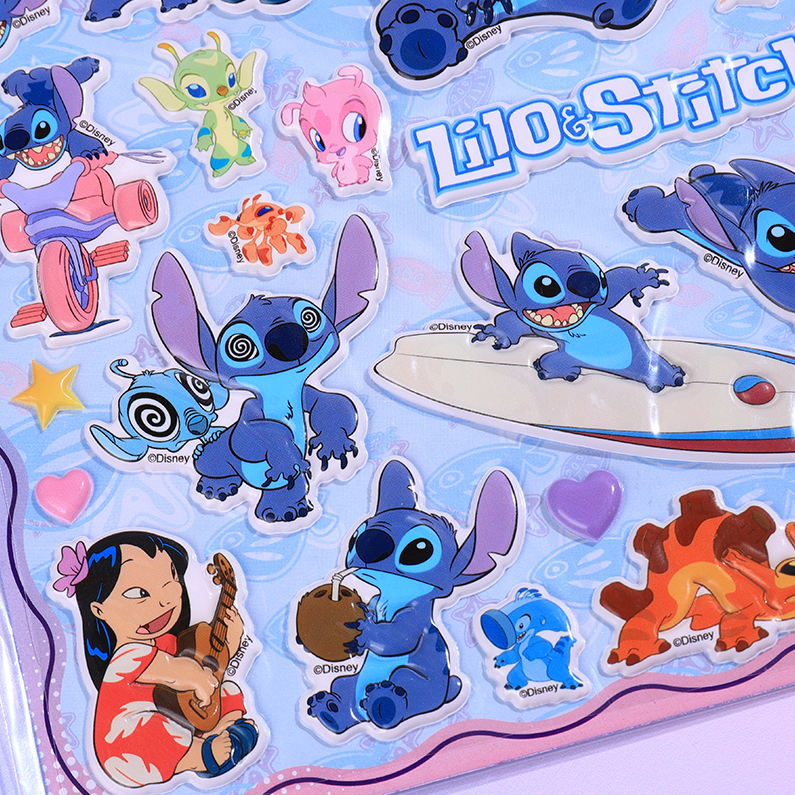 DIS-FR Genuine license Stitch series large foam sticker 1-2