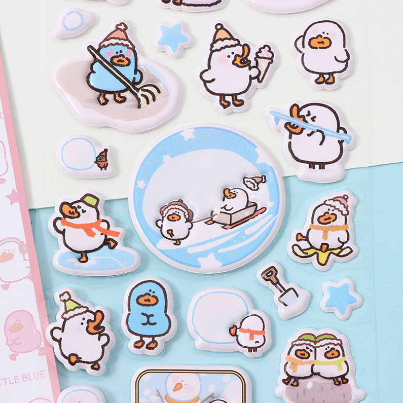 XIMIVOGUE× XIAO LAN YA Co-branded Genuine Puffy Sticker