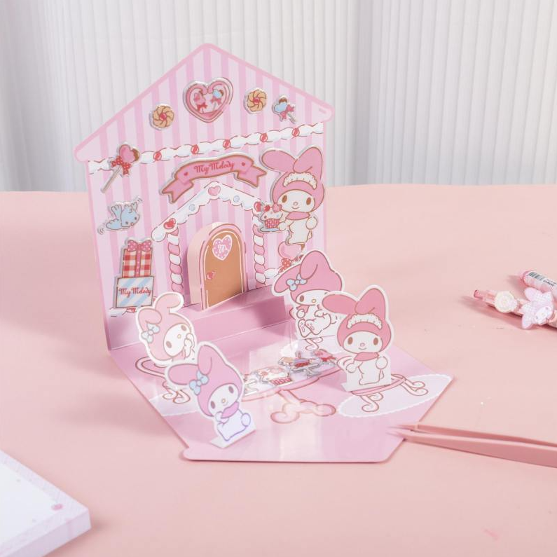 Melody's Candy House - 3D Landscape Stickers (Sanrio)