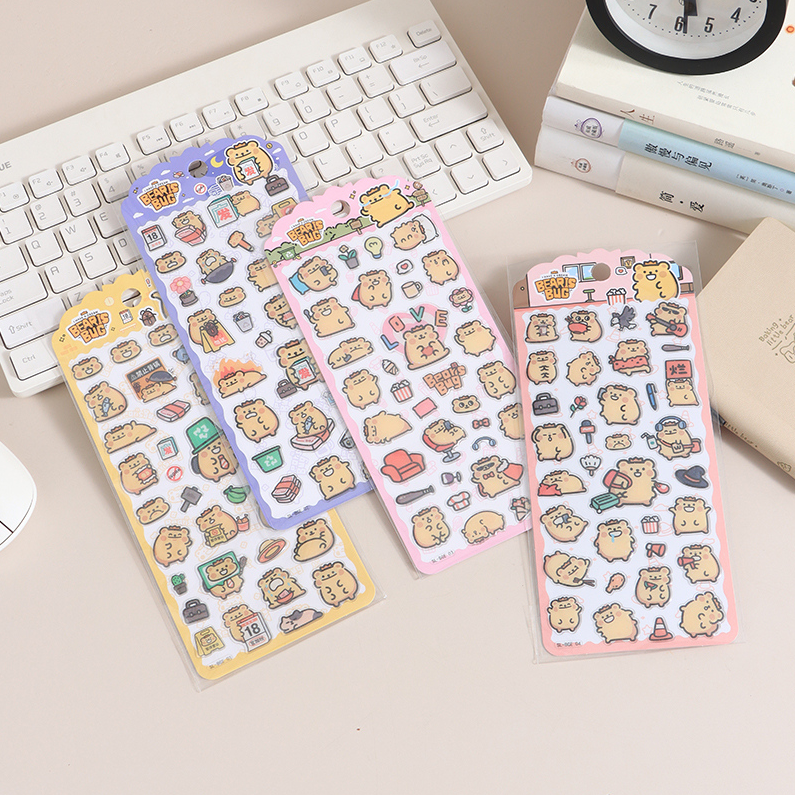 Officially authorized Bear Bug Crystal Stickers 1-4