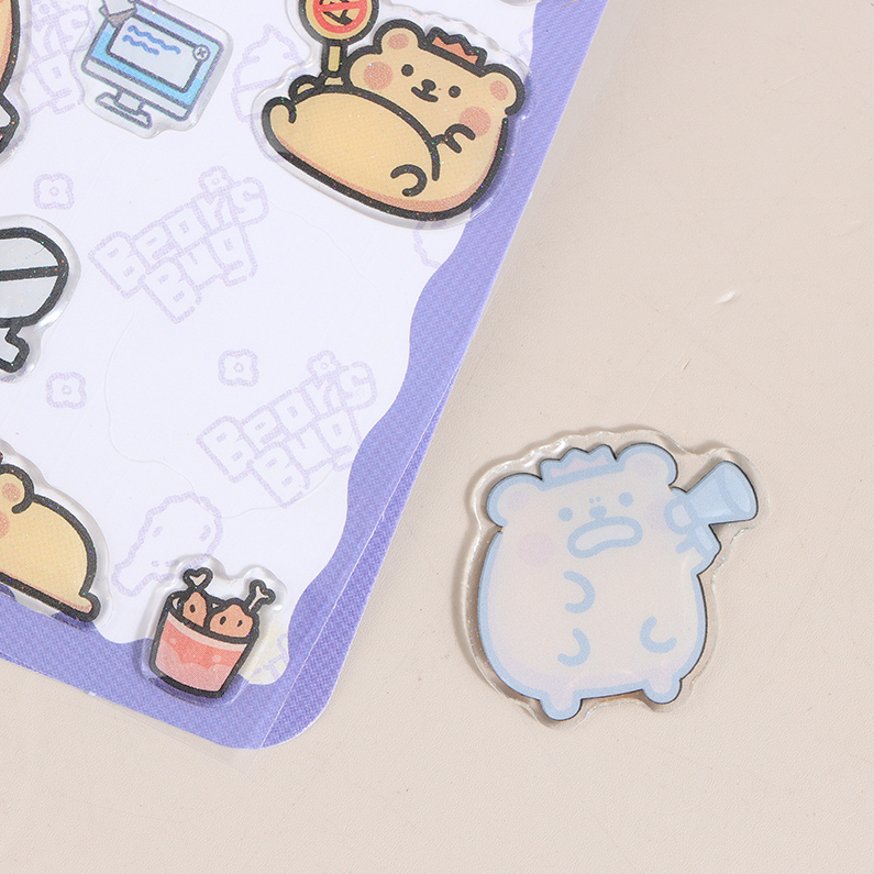 Officially authorized Bear Bug Crystal Stickers 1-4