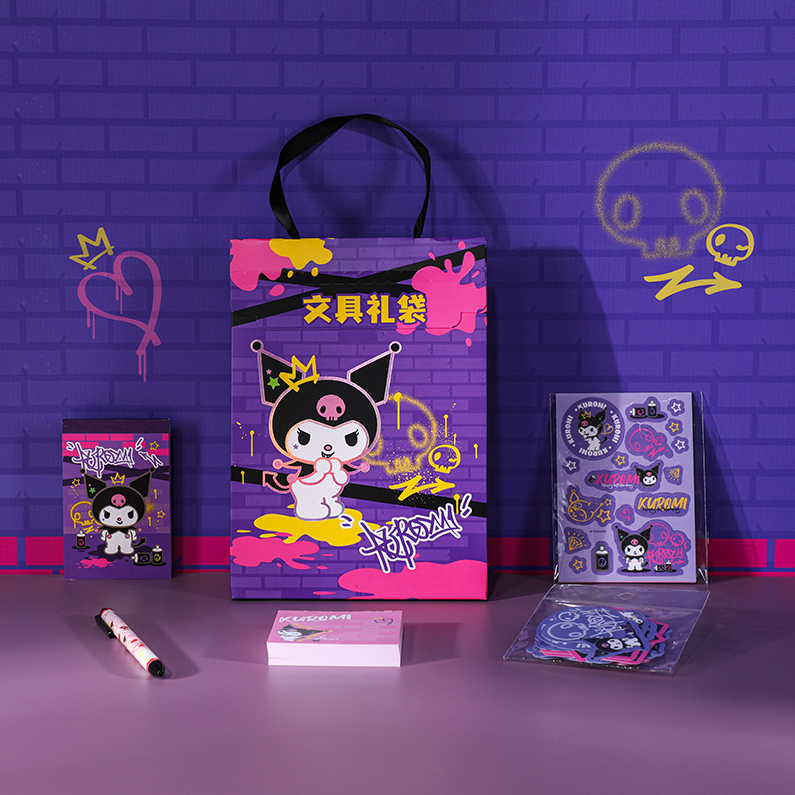Sanrio Graffiti style stationery gift bag with official authorization