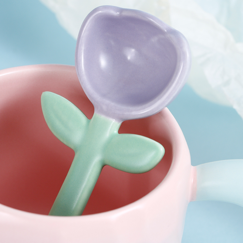 Small flower ceramic Cup (450mL)