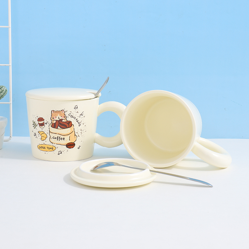 Cute Cat Ceramic Cup (360mL)