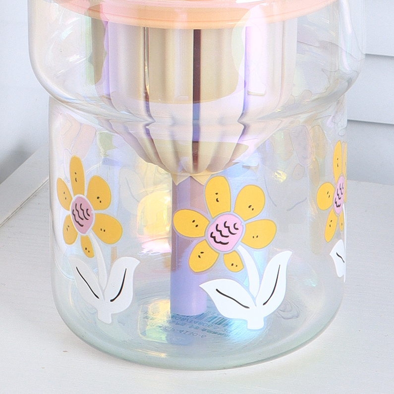 Summer ins Style Colorful Glass Cup (500mL)