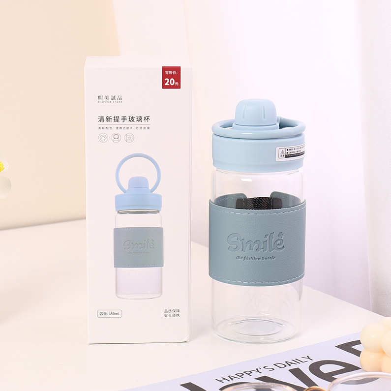 Fresh Handle Glass Cup (450mL)