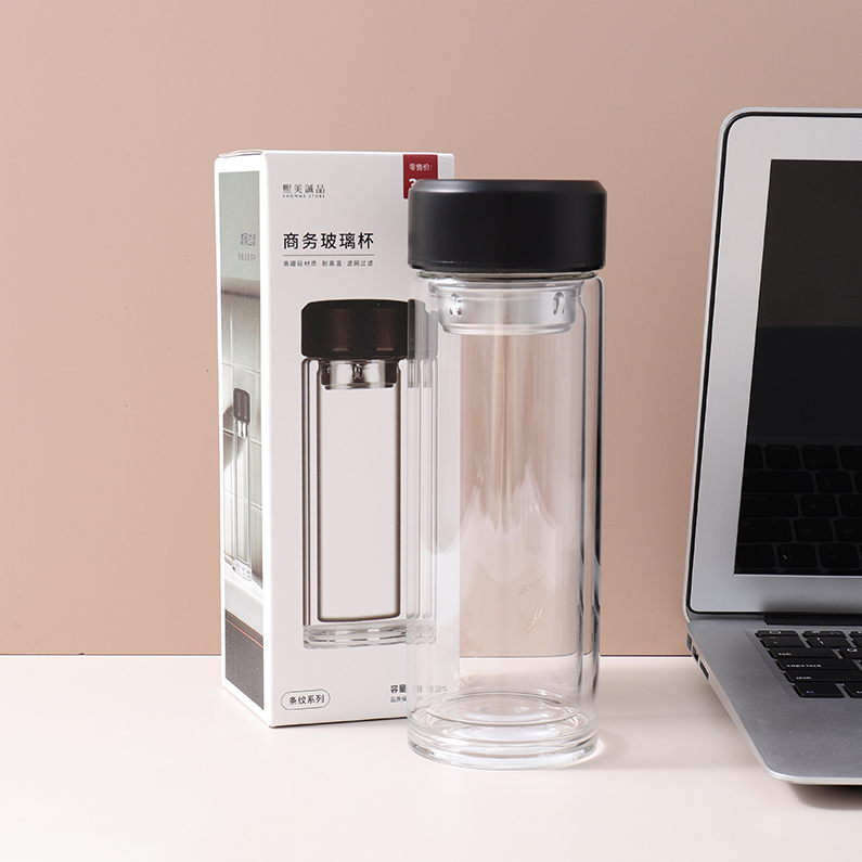 Striped Series Business Glass Cup (380mL)