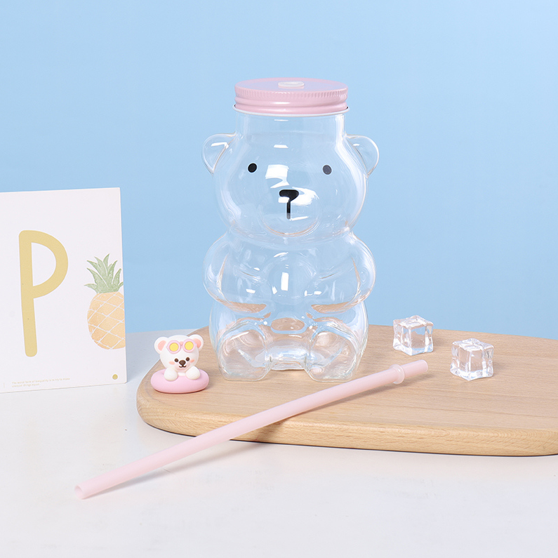 Sweet Pink Bear Series-Water Park Glass(590ml)