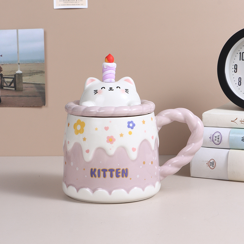 Cartoon animal Ceramic Cup (450mL)