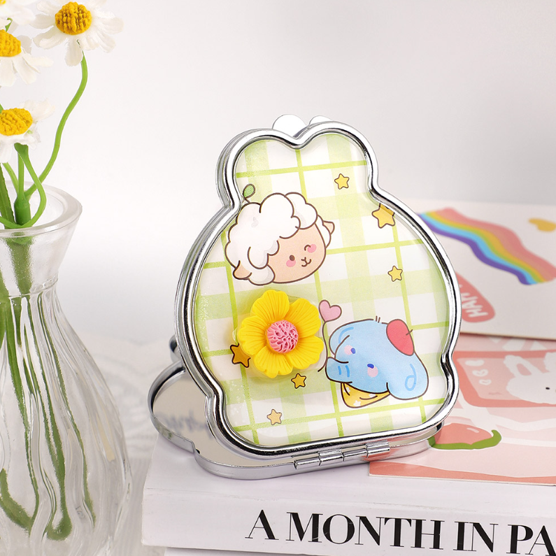Cute pet Drop Adhesive Shaped Body Mirror (Mixed)
