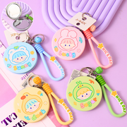 Fun Girl Round Fashion Hanging Bag Mirror (mixed)