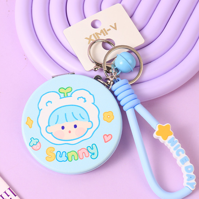 Fun Girl Round Fashion Hanging Bag Mirror (mixed)