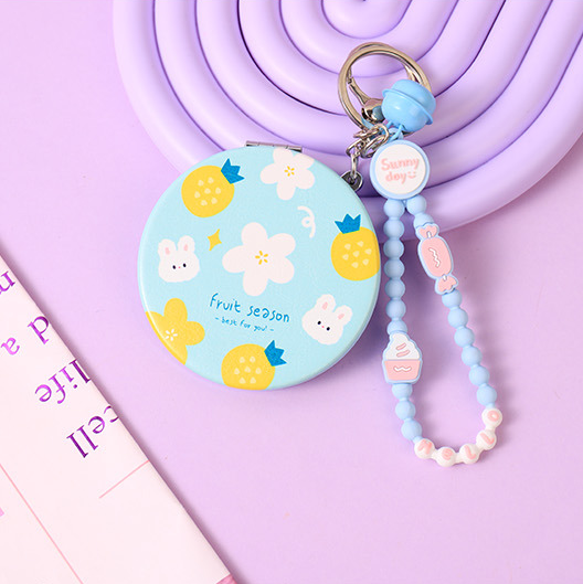 Doodle Small Flower Round Fashion Hanging Bag Mirror (mixed)