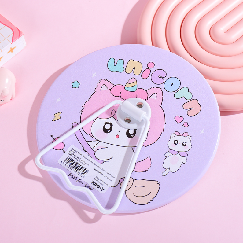 Rainbow Dream Pony Series Round Stand Table Mirror
