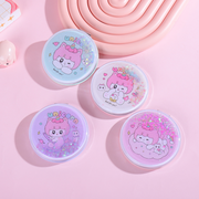 Rainbow Dream Pony Series Glitter Round Portable Mirror