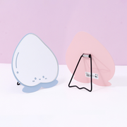 Lovely Peach Special-Shaped Metal Table Mirror