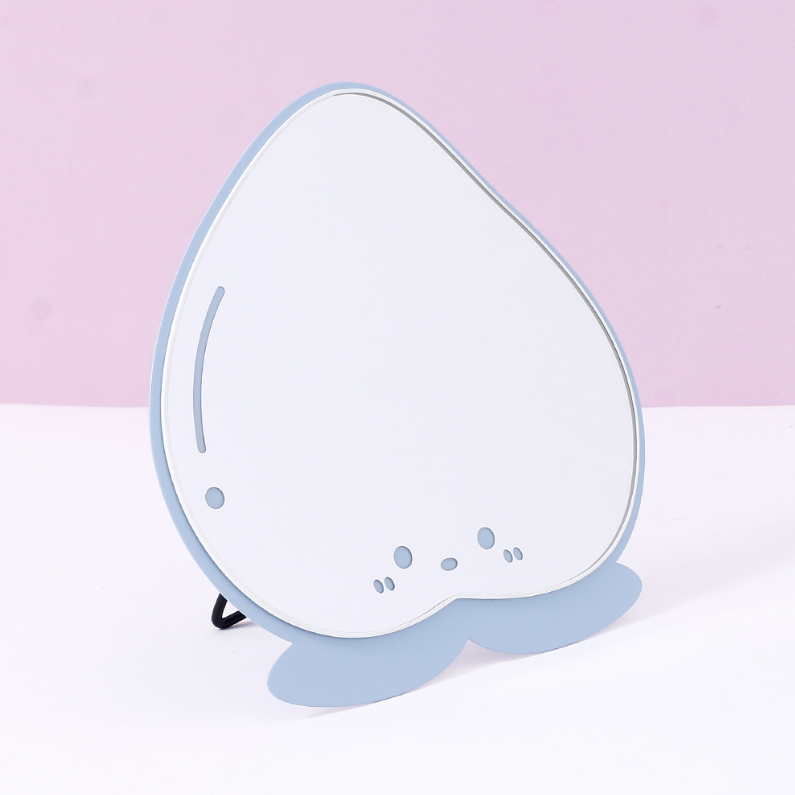 Lovely Peach Special-Shaped Metal Table Mirror