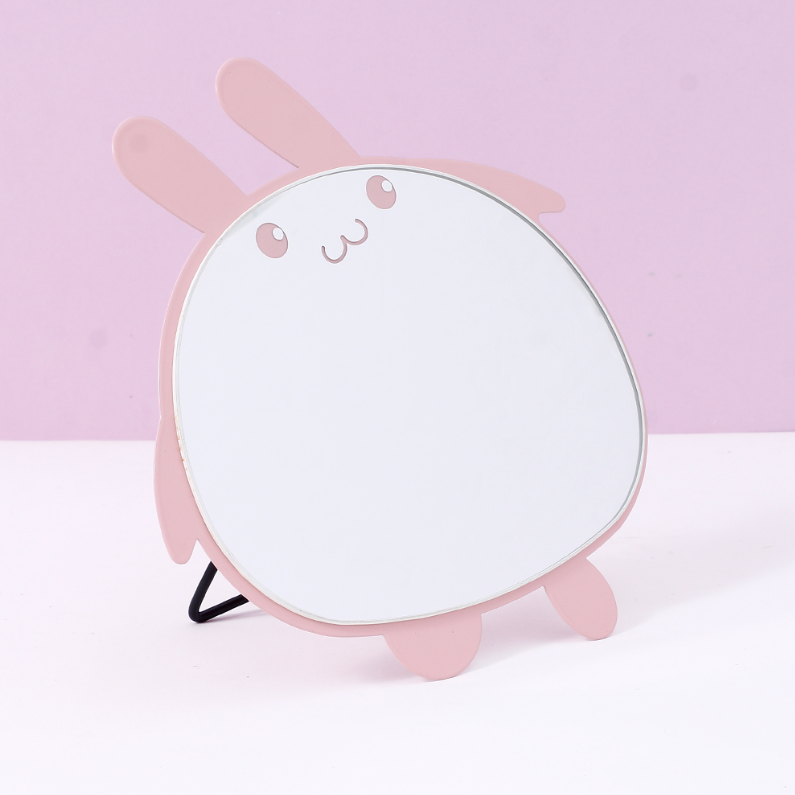 Lovely Bunny Special-Shaped Metal Table Mirror