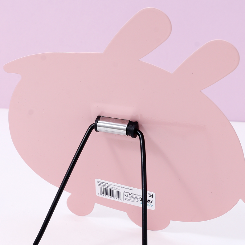 Lovely Bunny Special-Shaped Metal Table Mirror