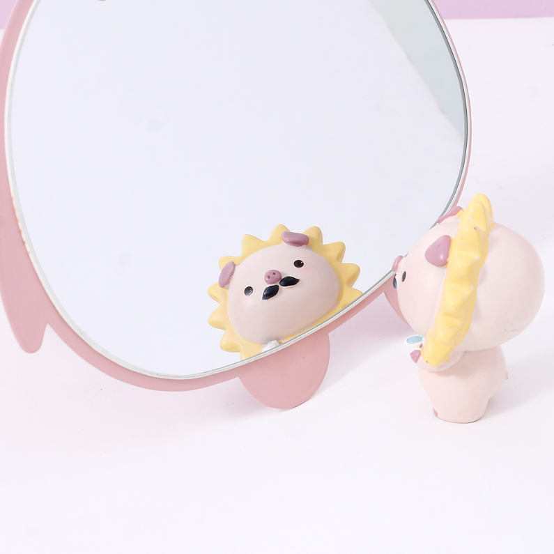 Lovely Bunny Special-Shaped Metal Table Mirror