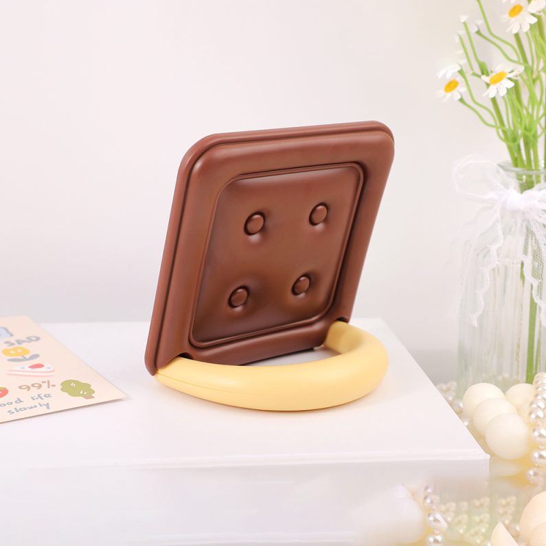Chocolate Cookie Shaped Table Mirror