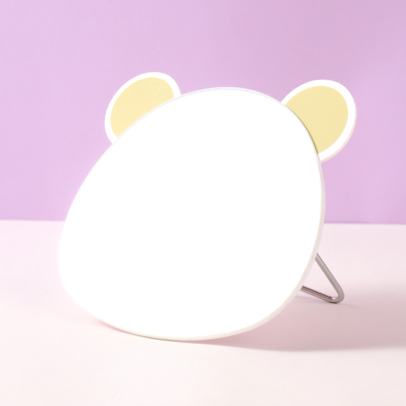 Bear Head Sign KT Board Standing Table Mirror