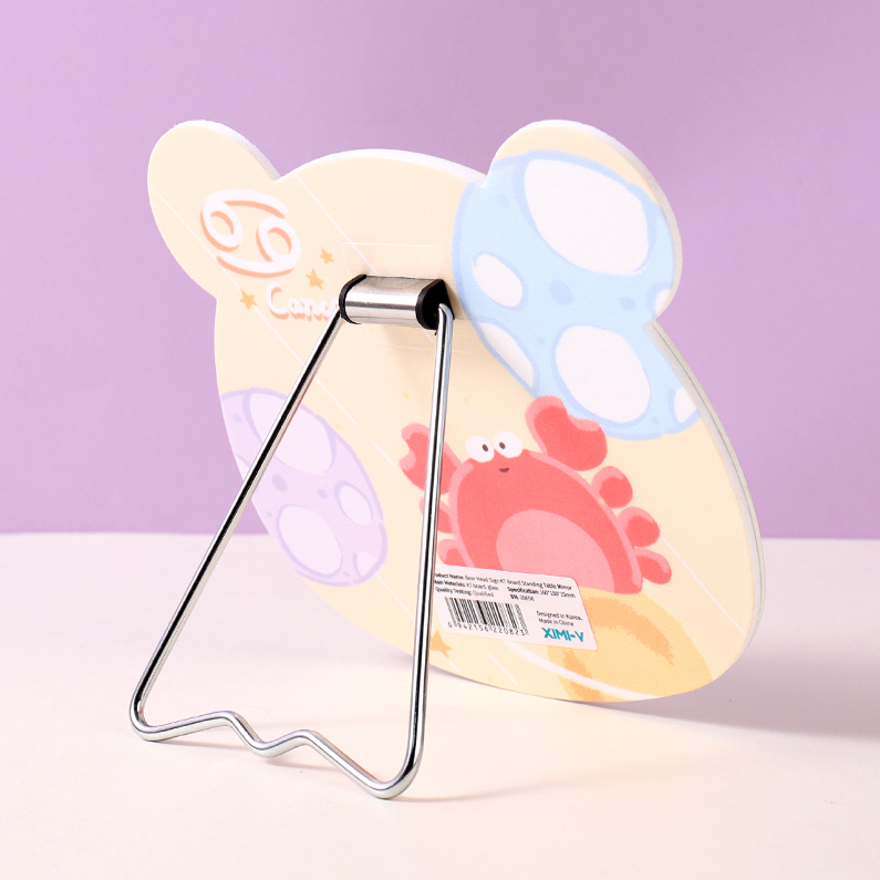 Bear Head Sign KT Board Standing Table Mirror