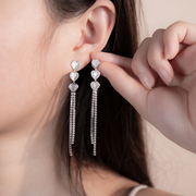 Tassel stud earrings