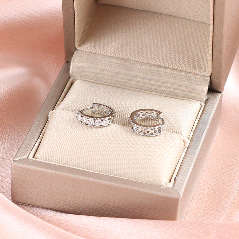 Exquisite zircon earrings set