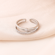 Exquisite zircon vegan ring