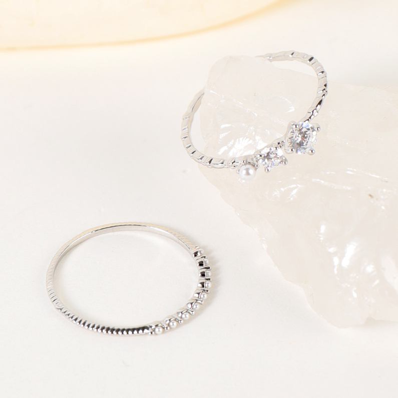 Fashion Ladies Ring 1 pair #8