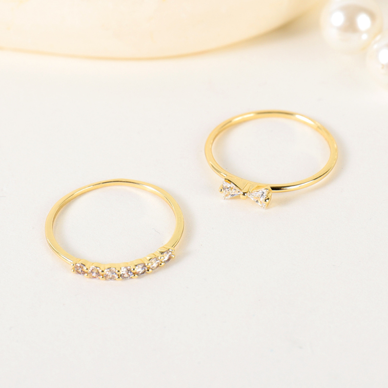 Fashion Ladies Ring 1 pair #1