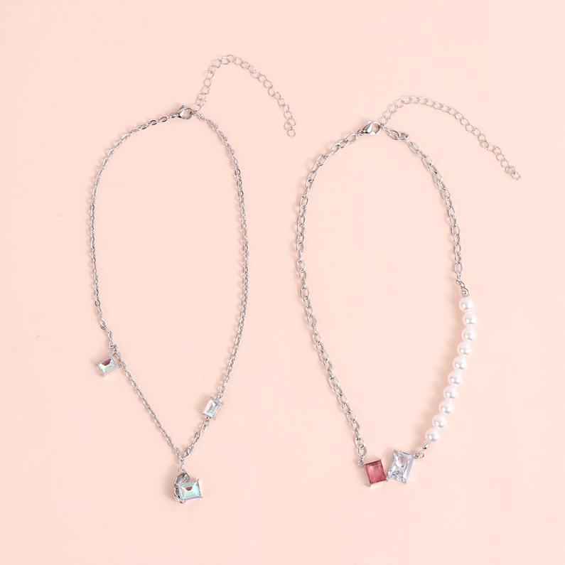 High class women's double necklace