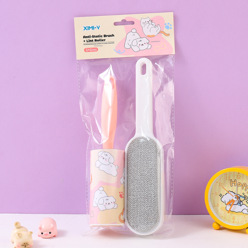 Pet Static Brush + Straight Handle Sticky /1+1 (mixed)