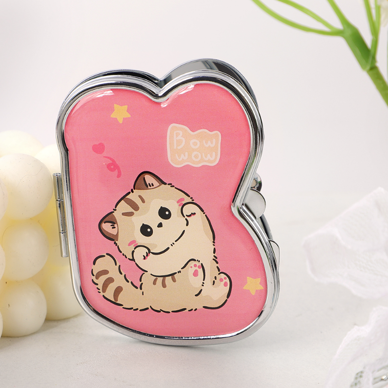 Pet Print shaped metal body Mirror (Color mixing)