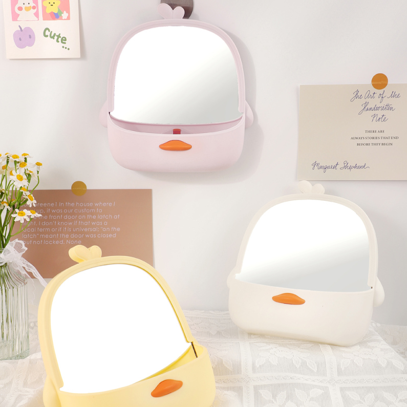 Cute Duck Storage Mirror (Mixed colors)