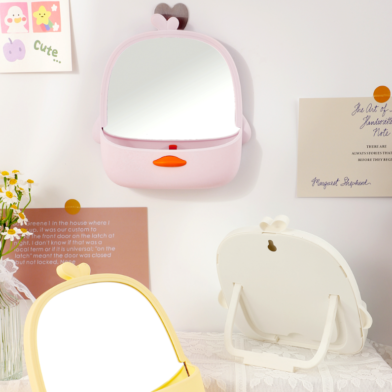 Cute Duck Storage Mirror (Mixed colors)