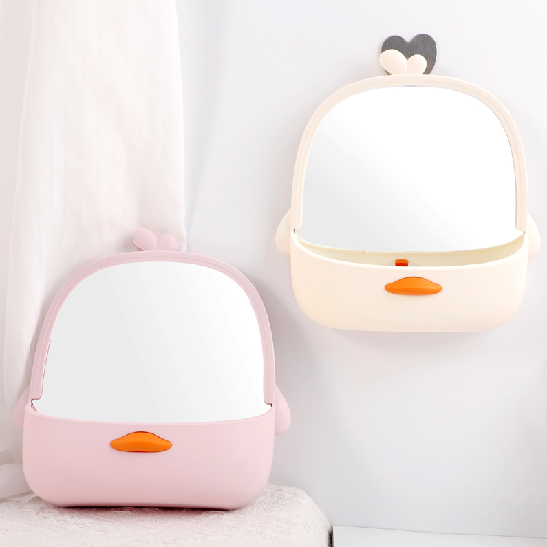 Cute Duck Storage Mirror (Mixed colors)