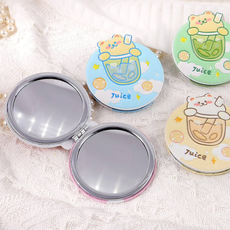 Grapefruit Drink Large round Stereoscopic mirror (Color mixi