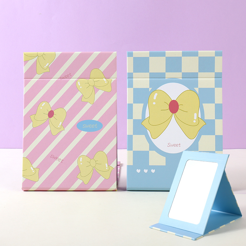 Bowknot Stickers Folding Table Mirror (M)