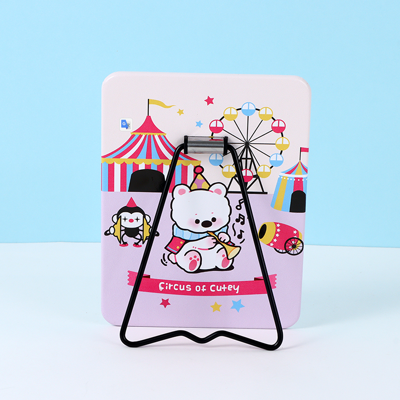 Circus Rectangular Printing Desktop Mirror with Stand